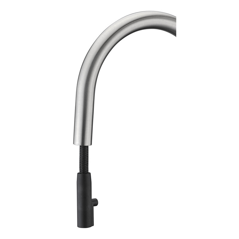 Brushed Nickel Single Handle Pull-Down Kitchen Faucet