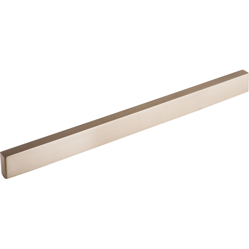 Modern Metro Finger Pull, Brushed Satin Nickel, 12" Center to Center