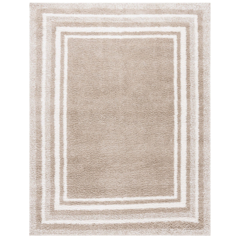 Ota Border & Stripe Shag 200 Performance Striped Rug, Rectangle 9' x 12'