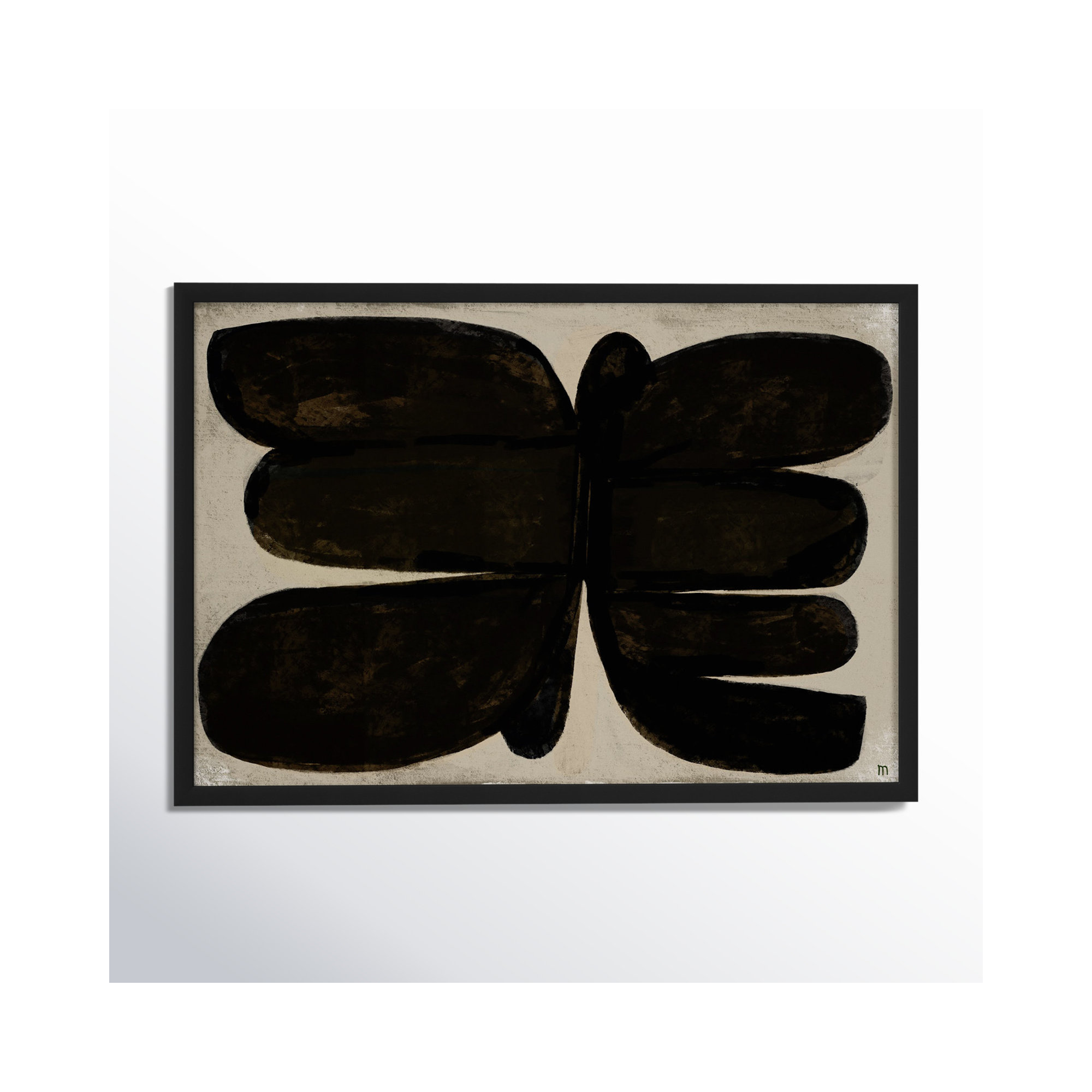 Dragonfly by StudioM, Black, 14" H x 20" W x 1.25" D