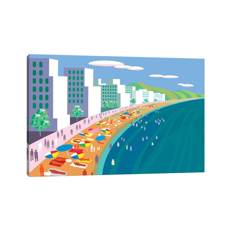 Malecon by Charles Harker - Wrapped Canvas Print, 20.32 cm H x 30.48 cm W