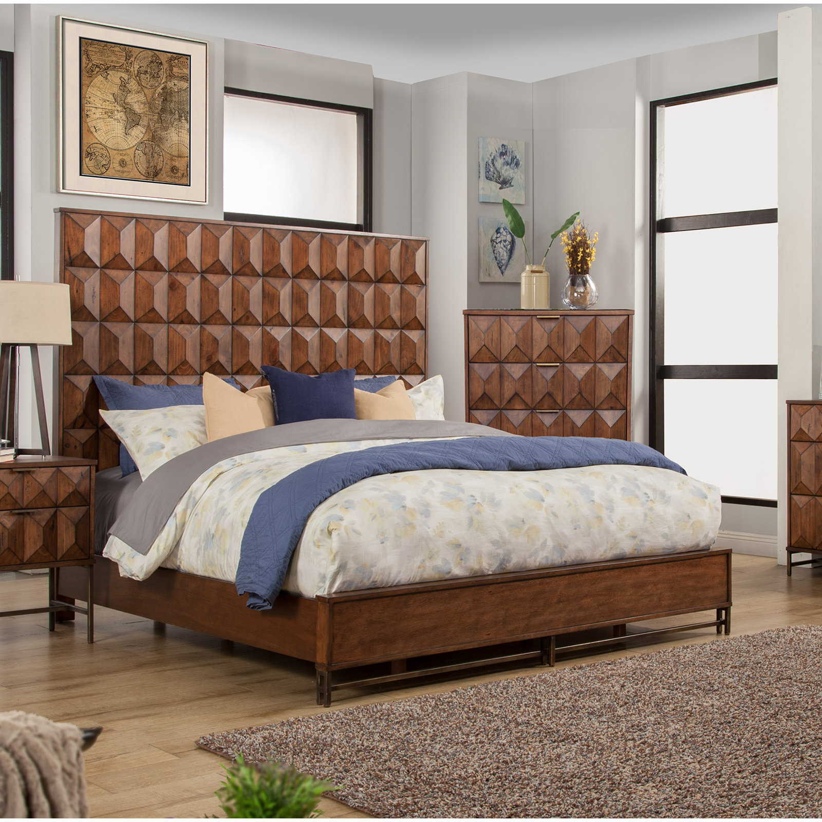 Emden Solid Wood Bed, California King