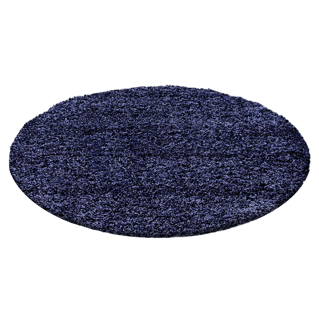 Shaggy-Teppich Riam in Marineblau