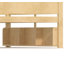 Lit superposé grand sur grand avec plateau pratique, lit superposé en bois massif avec tablettes de rangement et lattes améliorées, naturel clair-2112027363
