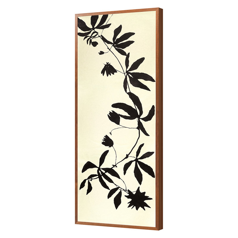 Printemps 2019 tiges 3 encadrées sur papier par Hable Construction Print, H 74 po x l 30 po