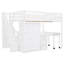 Lit mezzanine multifonctionnel avec escalier, bureau, garde-robe et rangement - Conception peu encombrante pour les enfants et les adolescents-15417712-15417715