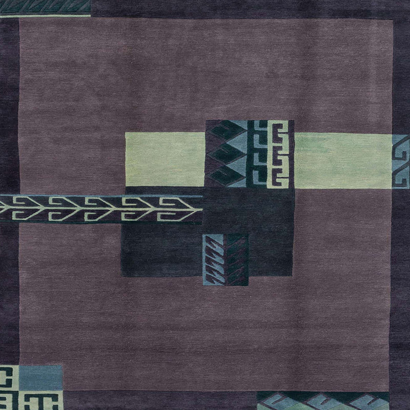 Abstract Indoor Rug, Square 7'