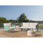 Garden Sofa Set 3 Seater Sundos Metal Green-1493582579