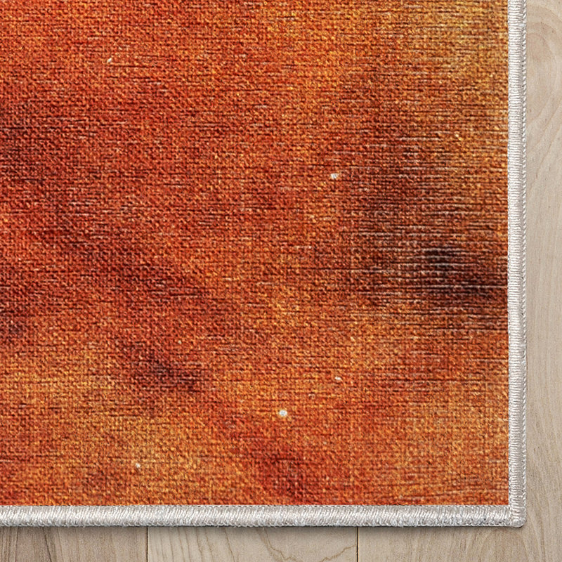 Carina Multi Abstract Synthetic Flat Woven Kids Rug 5' x 7'