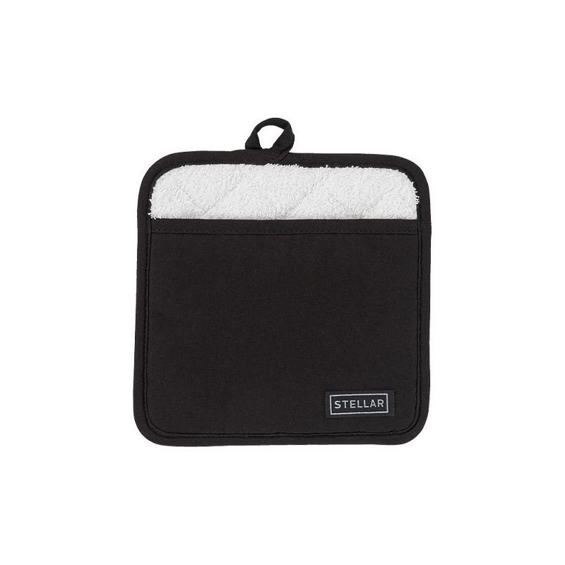 Stellar Textiles, Pot Holder, Stripe, Black