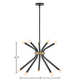 10 Light Metal Dimmable Sputnik Chandelier
