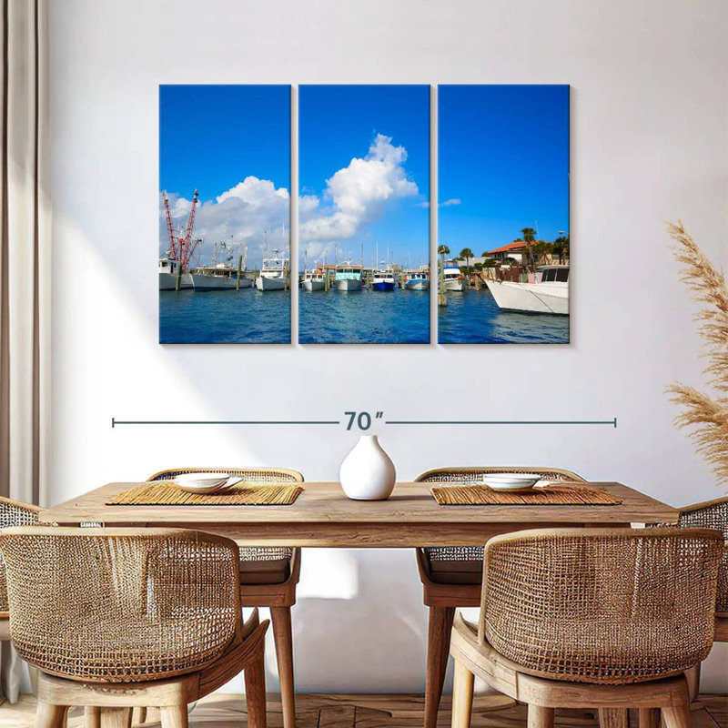Mehar Port Orange Marina Boats, 36" H x 57" W