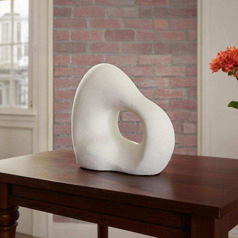 Sculpture abstraite en céramique Bhajan l 13 po