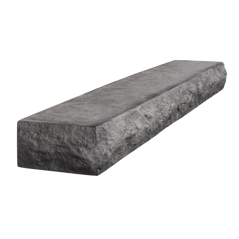 Natural Cut Stone Edge Non-Combustible Mantel Shelf, 60", Greystone