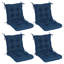 Ensemble de 4 coussins de siège / dossier 18 po x 36 po x 3,5 po pour l'extérieur-714821975-715763466-716918468