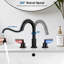 Chrome 8 inches 3 Holes 2-Handle Bathroom Sink Faucet with Pop-up Drain-102842045