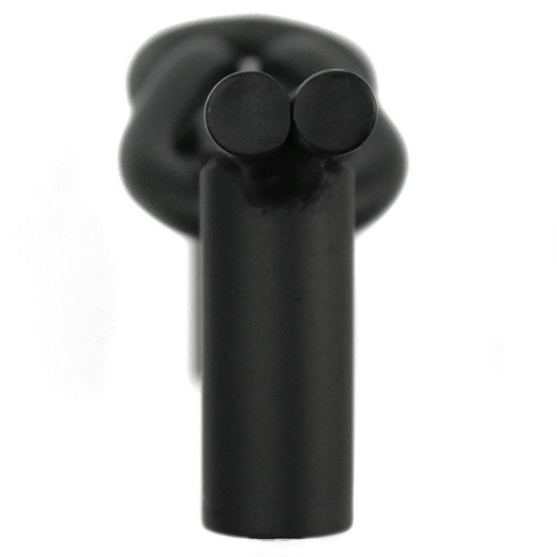 Matte Black Steel Knot Bar Pull with Mounting Hardware