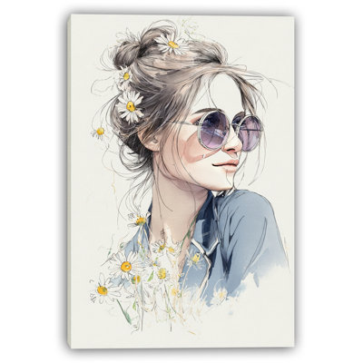 Daisy Daydream Wrapped Canvas Wall Art