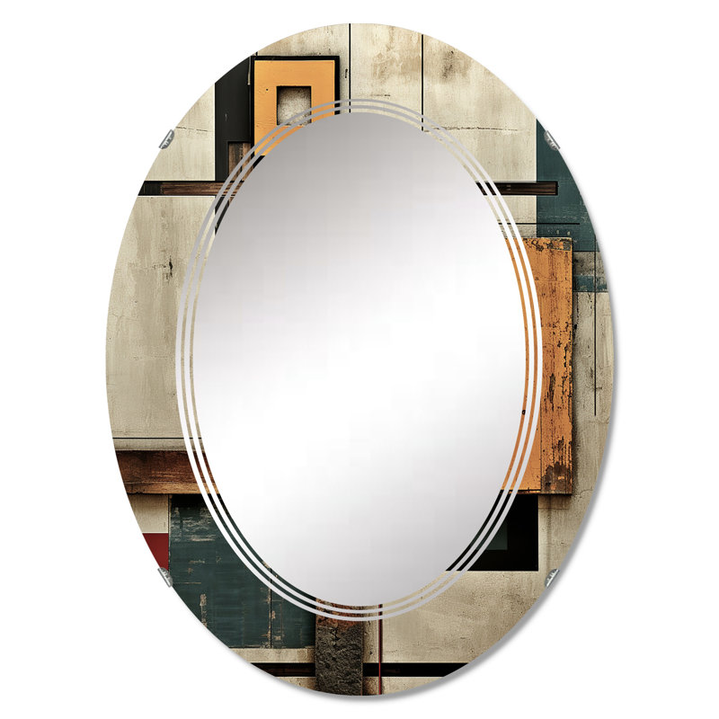 Hayles - Miroir mural moderne ovale, 30 po x 20 po