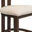 Ensemble de bar à hauteur de comptoir en bois d'hévéa 5 pièces Kyra-122903967-122903969