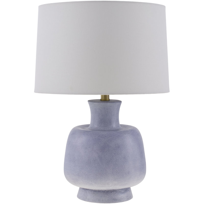 Lampe de table en résine Lobue, Bleu