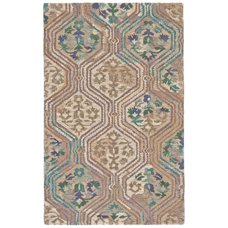 Anfa Performance Oriental Indoor Rug, Rectangle 7'9" x 9'9"
