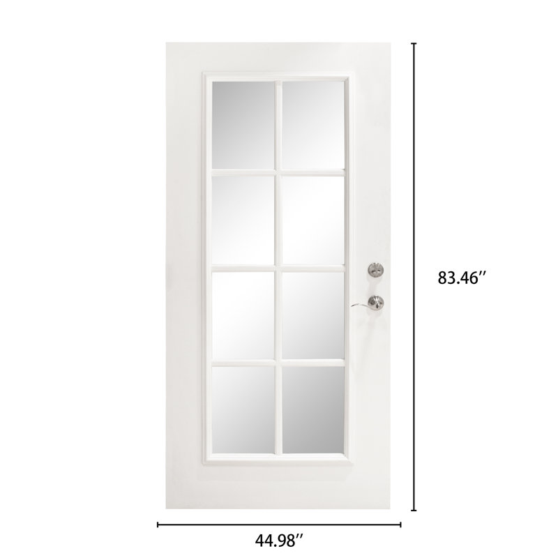 Porte d'entrée avant en verre givré 36 po x 8 po 36 po x 36 po