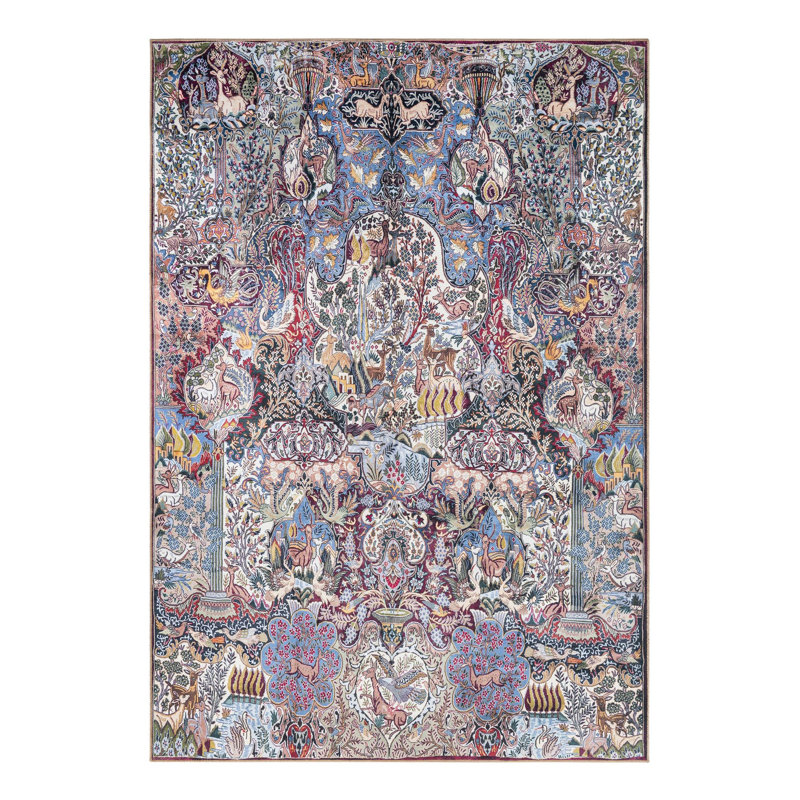 Mckinleigh Performance Chenille Floral Indoor Rug, Rectangle 8'4" x 12'