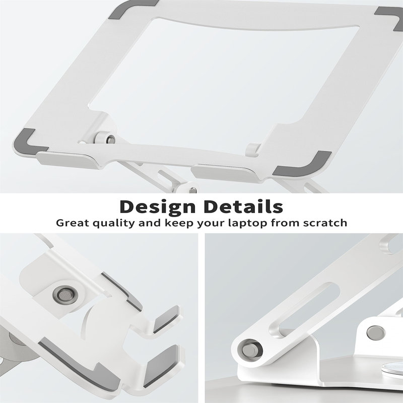 Metal Stackable Monitor Stand, White