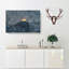 Moon Behind The Mountains In Canada - Wrapped Canvas Painting-56654767
