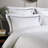 800 Thread Count Triple Row Cord Embroidered Square Pillowcase Pair-981850908