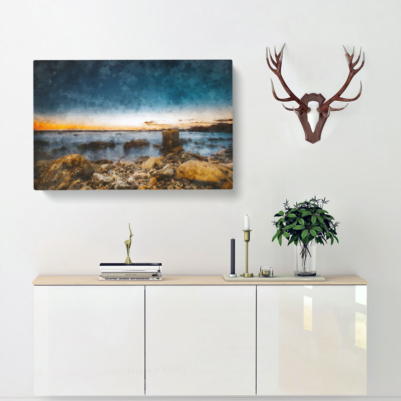 Ocean View - Wrapped Canvas Print, 50cm H x 76cm W x 3cm D