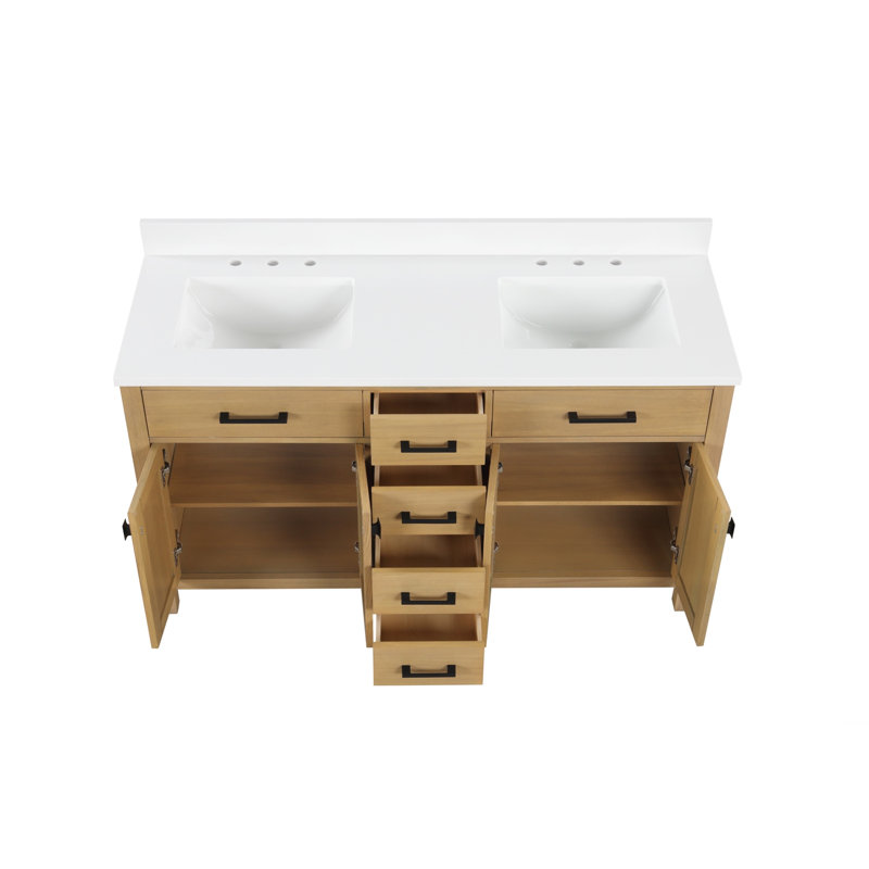 Ensemble de meuble-lavabo double 60 po Rella