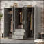 Rangement à 6 portes pour garde-robe en bois pour chambre à coucher, avec grands tiroirs, gris-1058475970