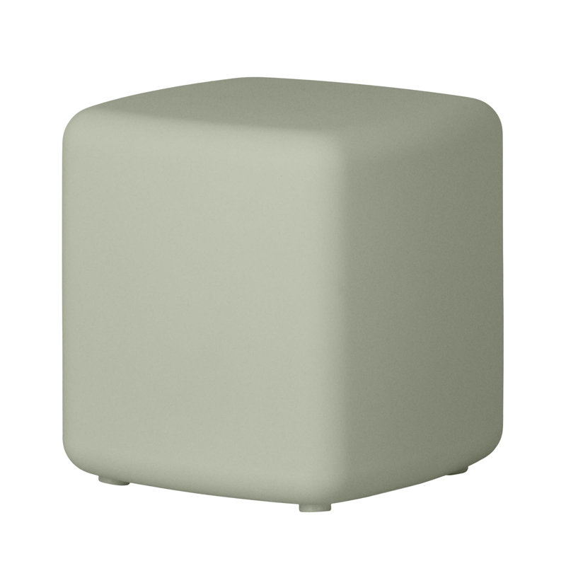 Table d'appoint d'extérieur en plastique Dalya, Vert sauge