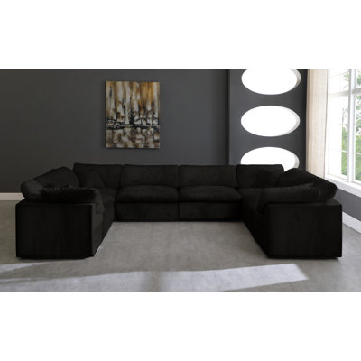 Millersburg Velvet U-Shaped Sectional Reversible