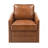 Brown Leather Aire Swivel Chair W/Glider
