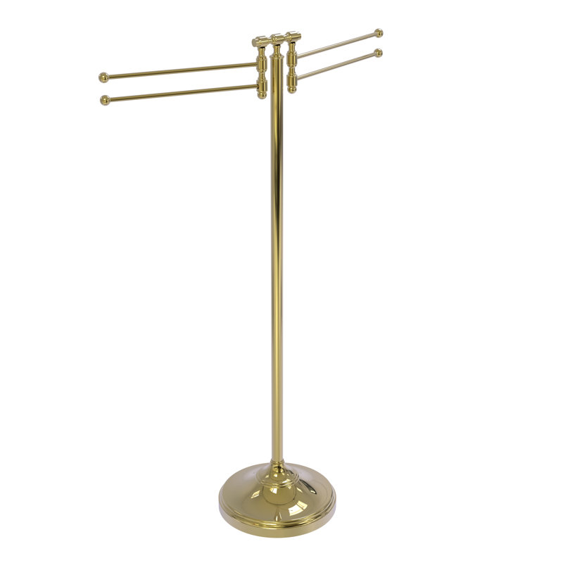 Porte-serviettes sur pied plancher Gober, Laiton non laqué