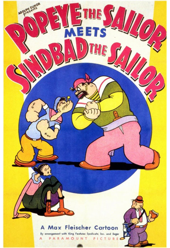 Affiche de film Popeye le marin rencontre Sinbad le marin (11 X 17) - Article # MOVED0960