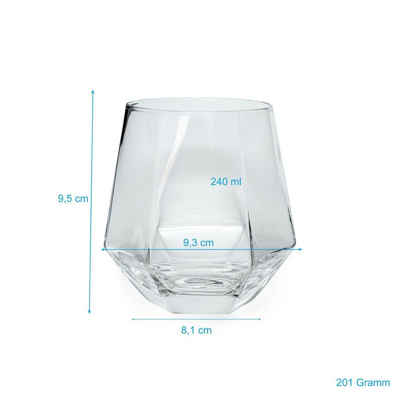 240ml Drinking Glass, 6