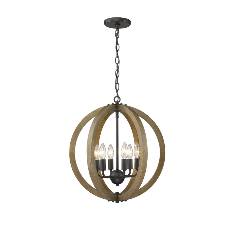 Musab 6 - Light Dimmable Globe Chandelier