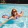 Big Joe Noodle Pool Float, Sweet Shells Berry, Quick Draining Fabric, No Inflation Needed