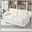 Canapé-lit convertible convertible grand lit, causeuse multifonctionnelle en chenille 3-en-1 avec coussins épais et rangement latéral pour le salon, la chambre à coucher, un appartement, un bureau
