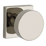 Contemporary Passage Door Knob with Contemporary Square Rose
