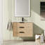 Meuble-lavabo mural simple 30,07 po avec plateau en résine