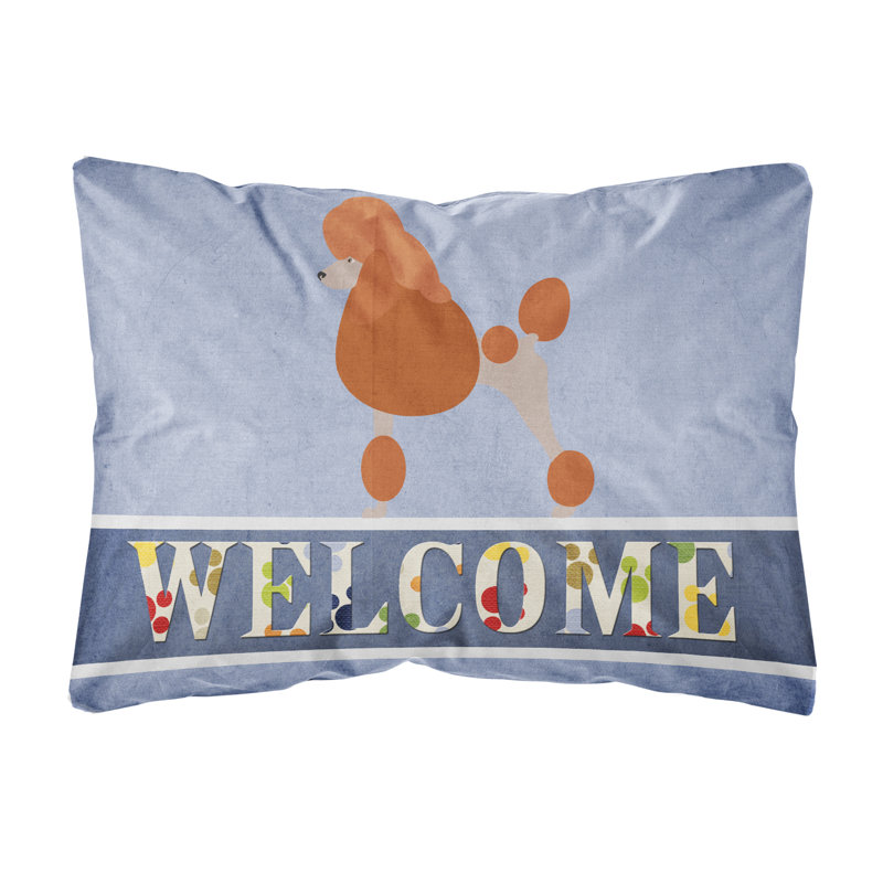  Coussin décoratif intérieur / extérieur Royal Poodle Welcome