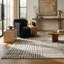 Tapis d'intérieur crème abstrait à motif de branches Tapis Alinda-2045874427