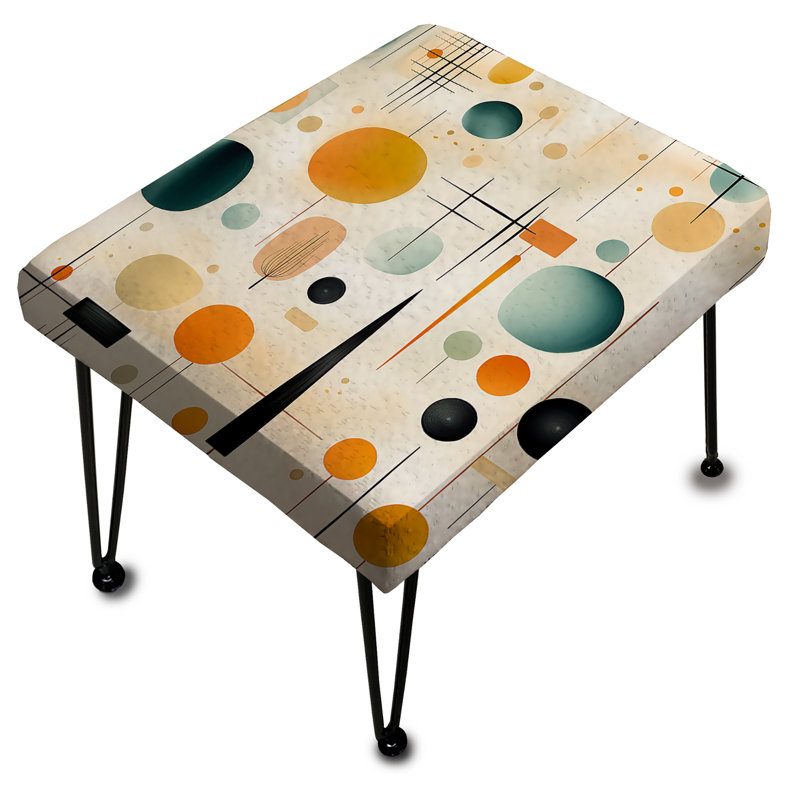 Repose-pieds Mcm Abstract Expressions I - Mid-Century