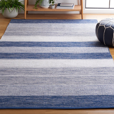 Tapis rayé en coton Maury