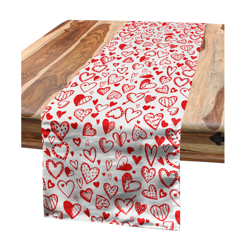 Geometric Valentine's Day Table Runner